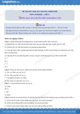 Đề thi giữa kì 1 Sinh 11 Kết nối tri thức - Đề số 2